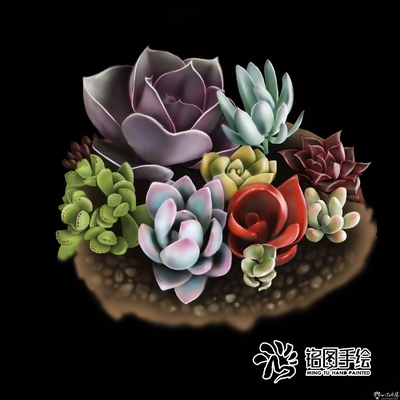 手繪花卉產品